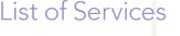 List of Services